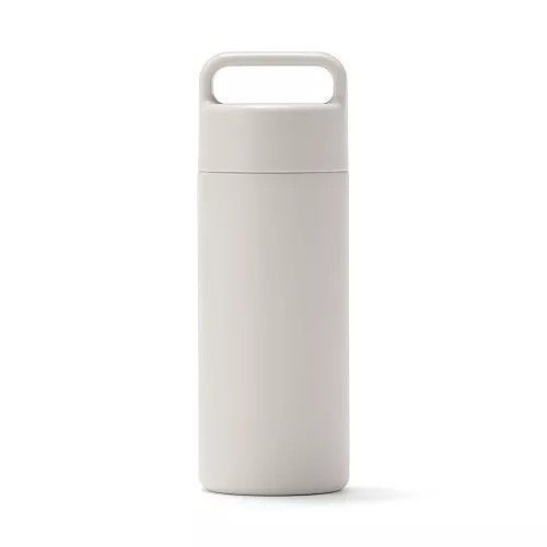 일본 무인양품 진공 단열 구조 보온보냉 보틀 핸들 타입 350mL 그레이 베이지