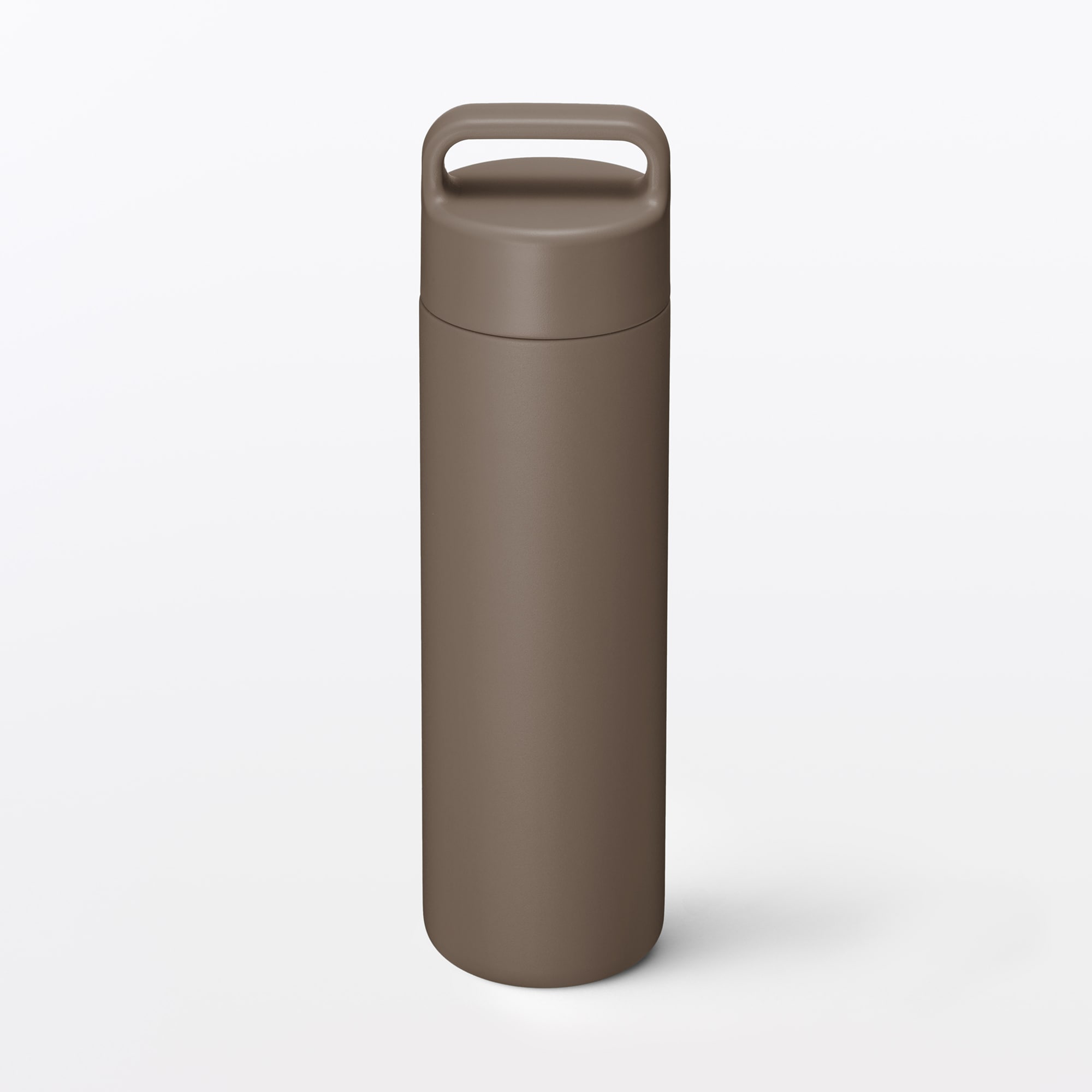 일본 무인양품 진공 단열 구조 보온보냉 보틀 핸들 타입 500mL 브라운