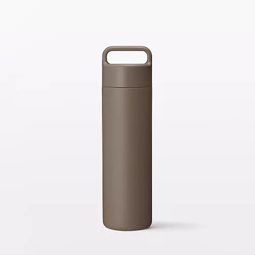 일본 무인양품 진공 단열 구조 보온보냉 보틀 핸들 타입 500mL 브라운