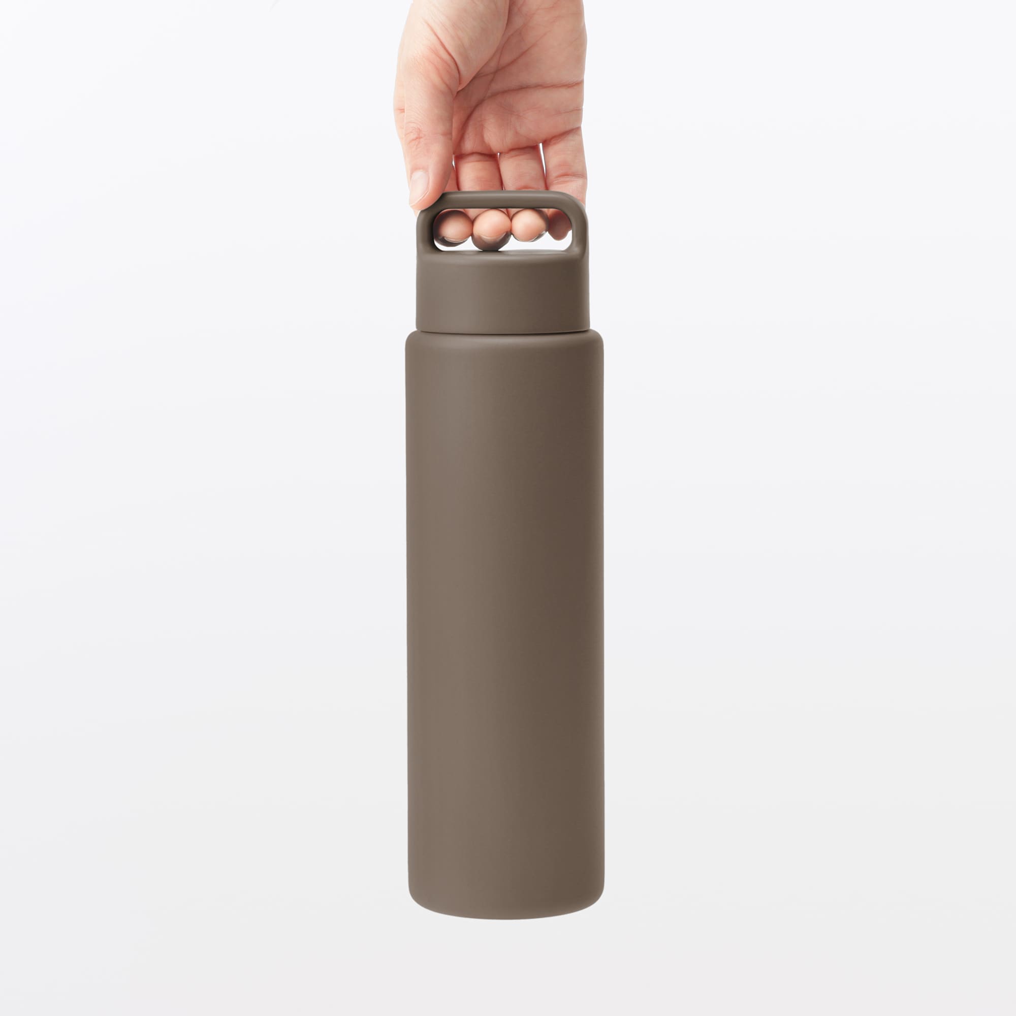 일본 무인양품 진공 단열 구조 보온보냉 보틀 핸들 타입 750mL 브라운