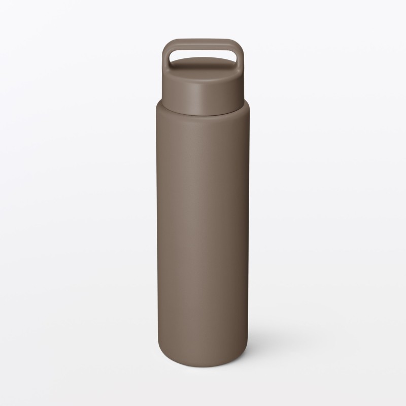 일본 무인양품 진공 단열 구조 보온보냉 보틀 핸들 타입 750mL 브라운