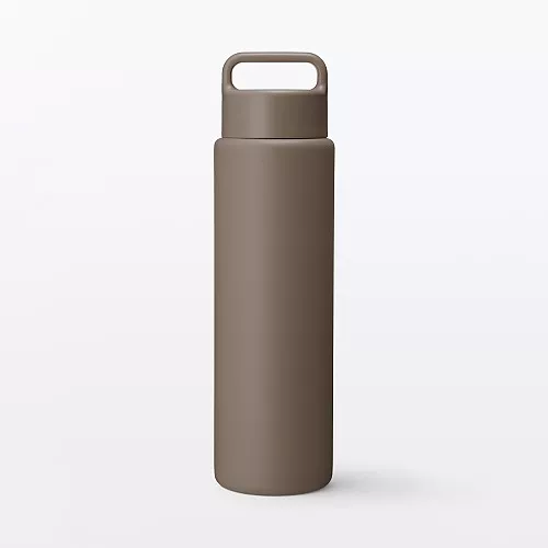 일본 무인양품 진공 단열 구조 보온보냉 보틀 핸들 타입 750mL 브라운