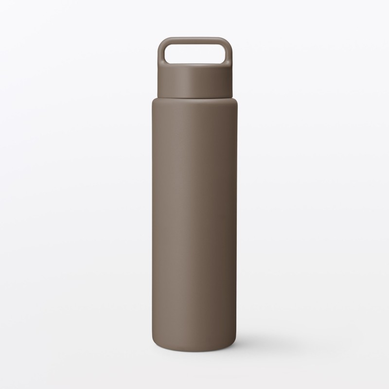 일본 무인양품 진공 단열 구조 보온보냉 보틀 핸들 타입 750mL 브라운