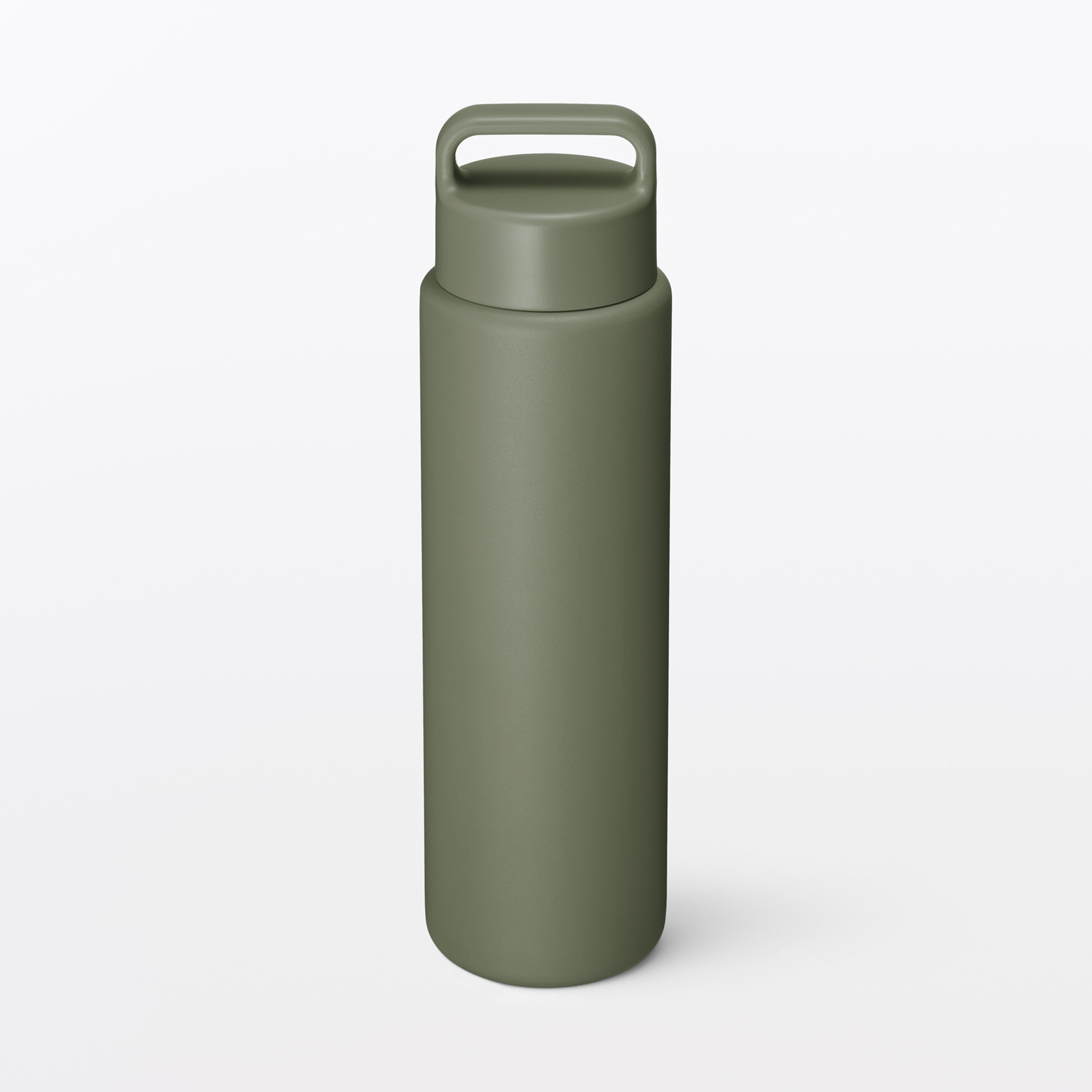 일본 무인양품 진공 단열 구조 보온보냉 보틀 핸들 타입 750mL 카키