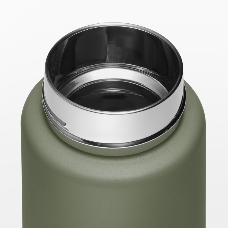 일본 무인양품 진공 단열 구조 보온보냉 보틀 핸들 타입 750mL 카키