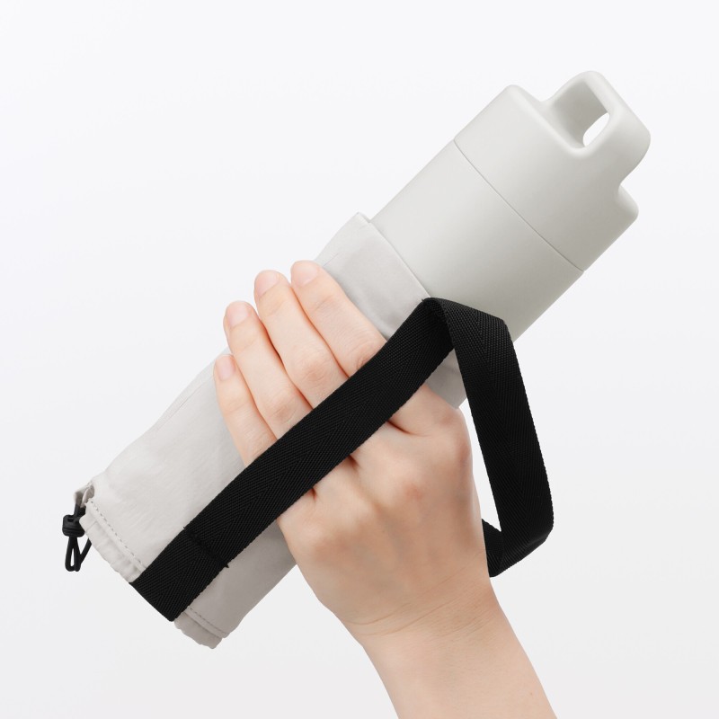 일본 무인양품 조절 가능한 보틀 홀더 소 라이트 그레이 6.5x14.5cm