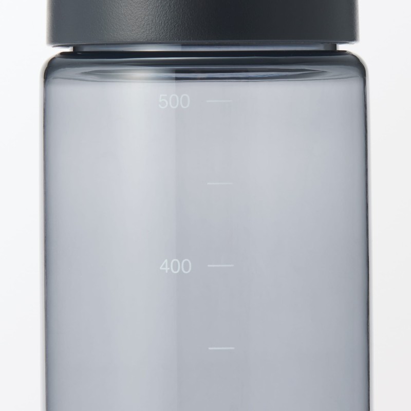 일본 무인양품 휴대하기 좋은 눈금 드링크 보틀 500mL 블랙