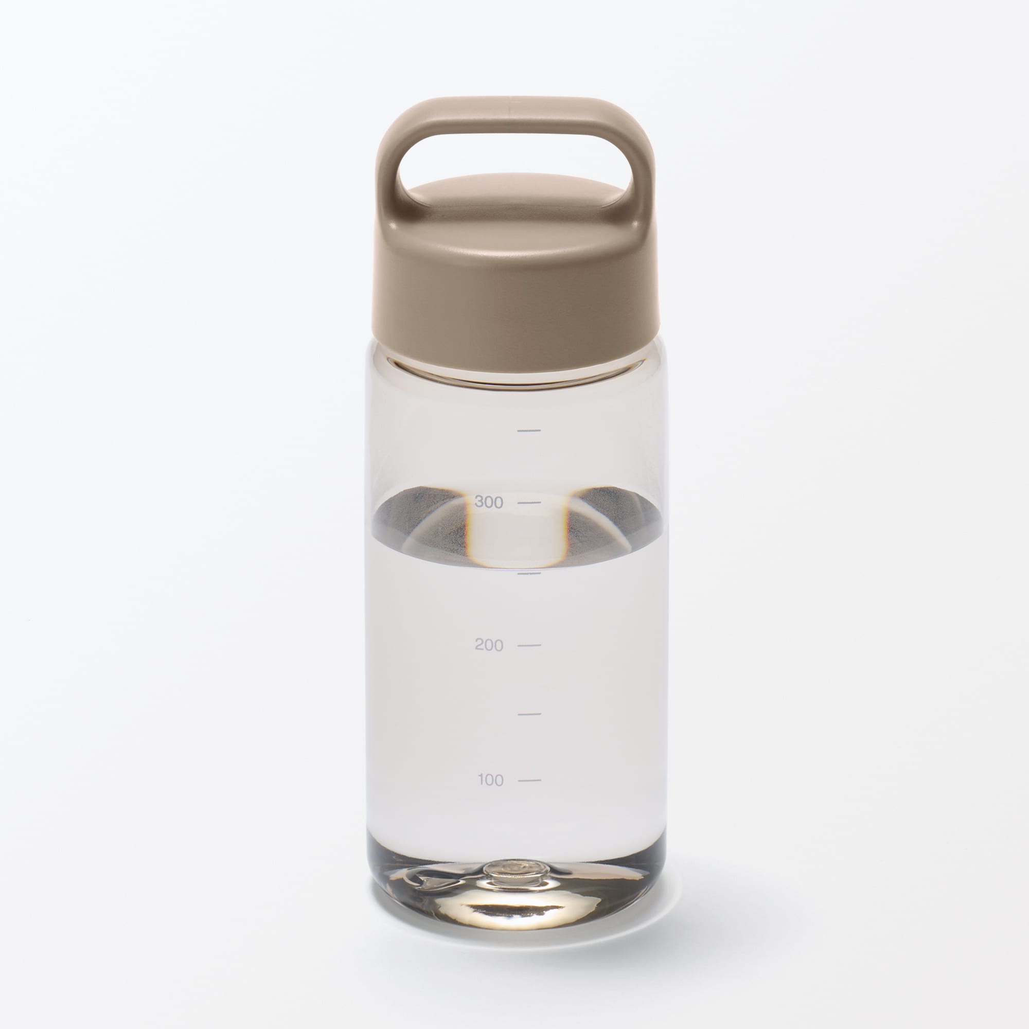 일본 무인양품 휴대하기 편한 눈금 드링크 보틀 350mL 샌드 베이지