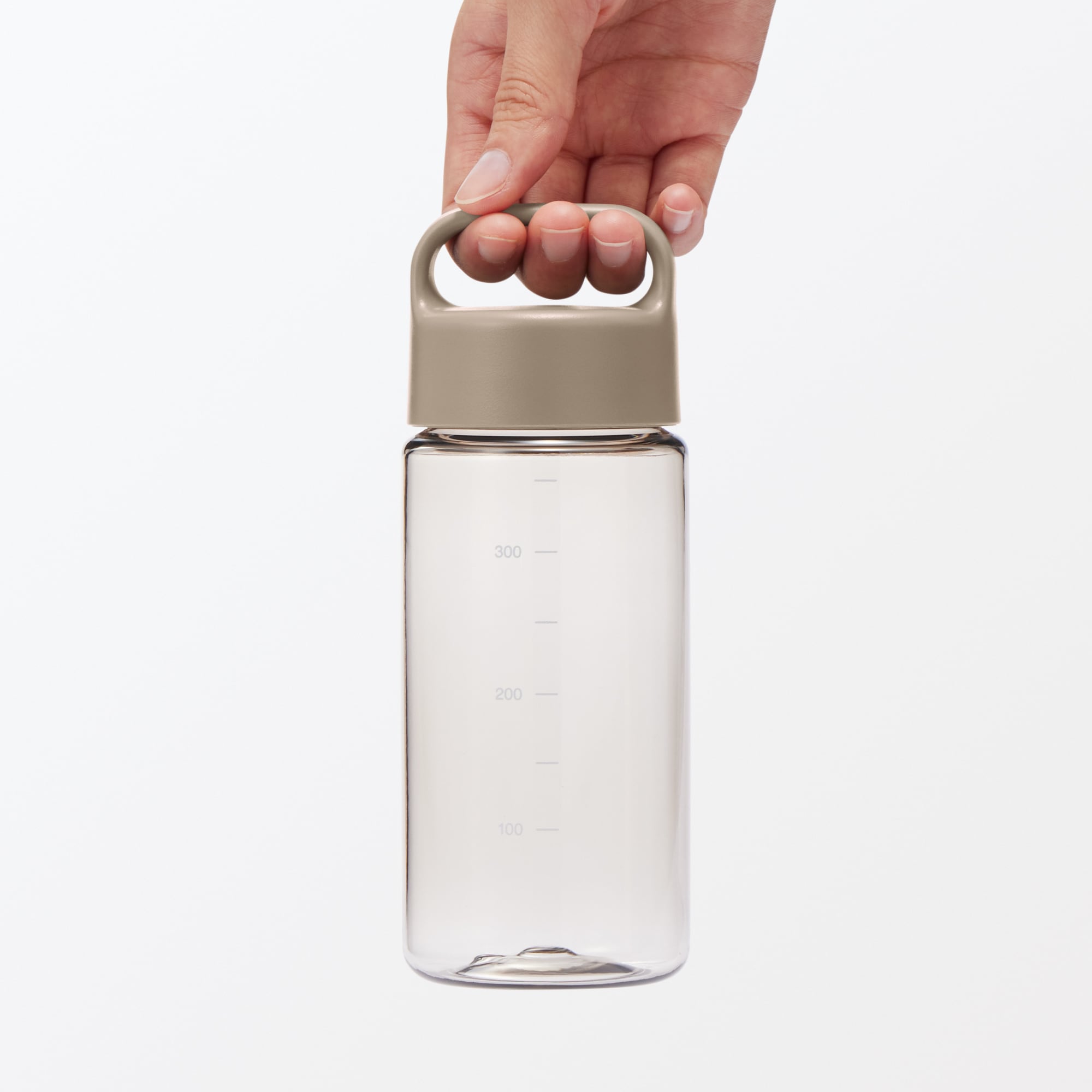 일본 무인양품 휴대하기 편한 눈금 드링크 보틀 350mL 샌드 베이지