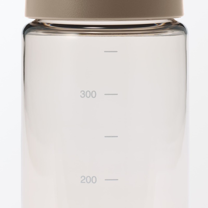 일본 무인양품 휴대하기 편한 눈금 드링크 보틀 350mL 샌드 베이지