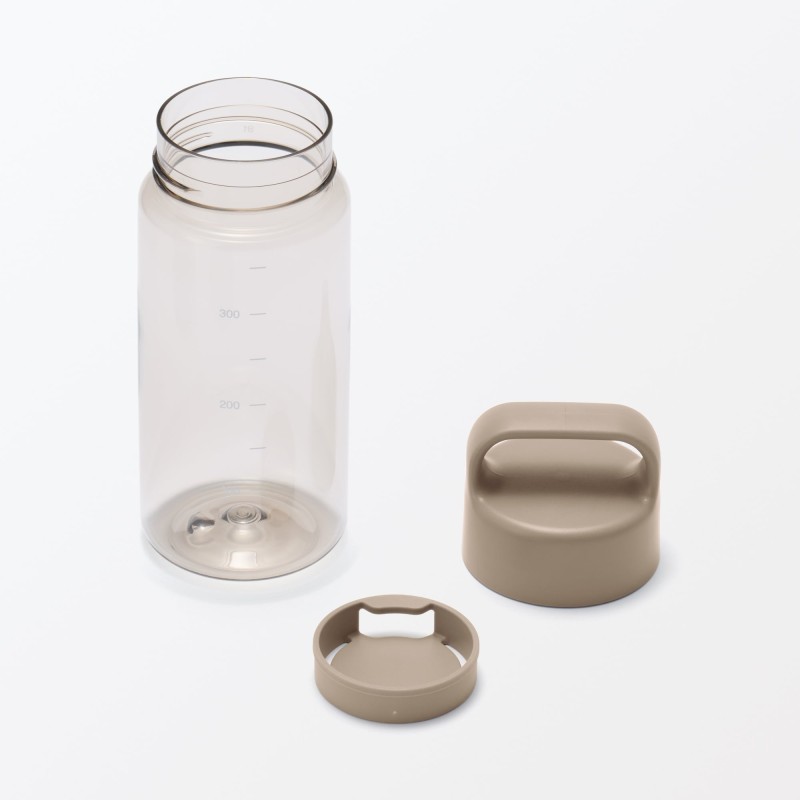 일본 무인양품 휴대하기 편한 눈금 드링크 보틀 350mL 샌드 베이지