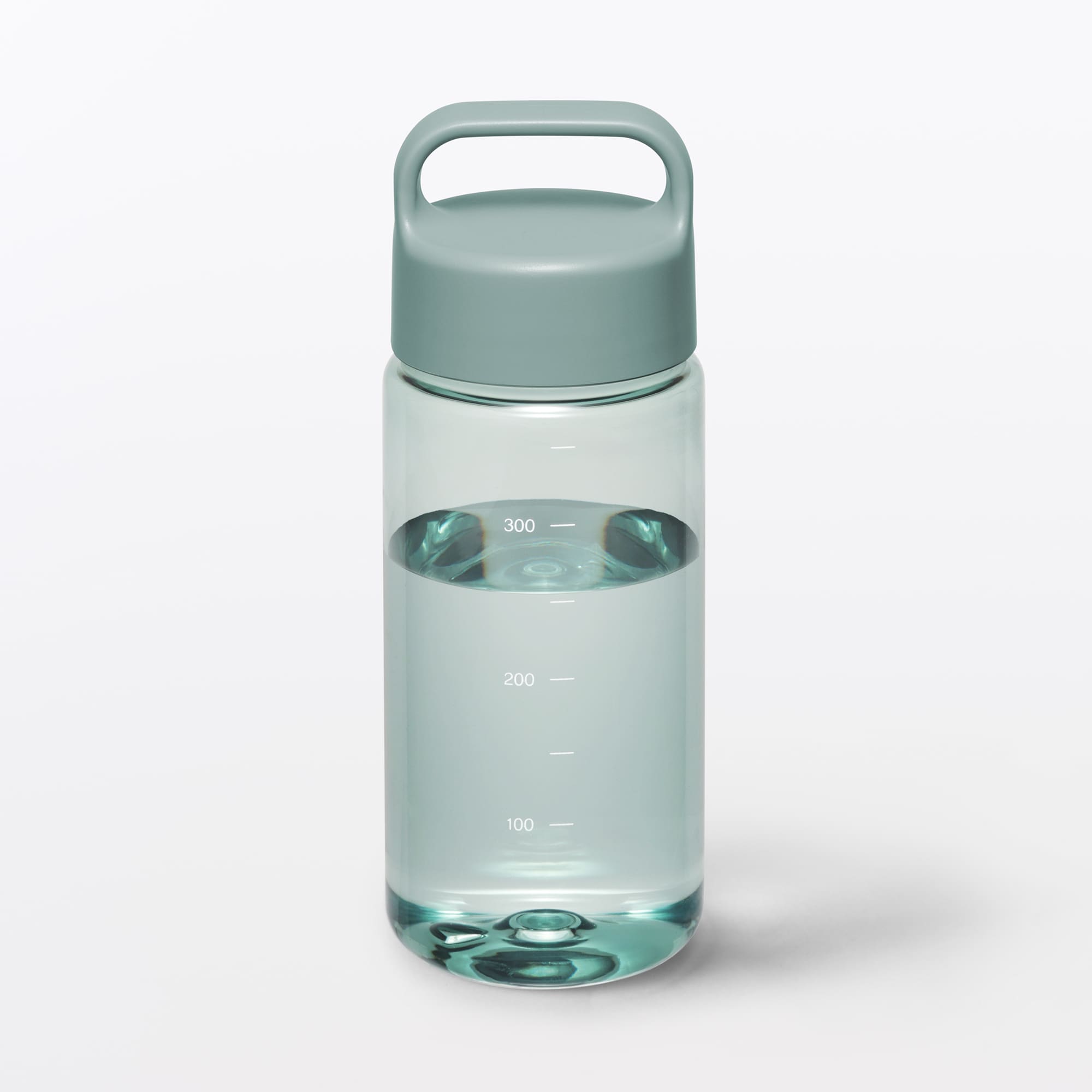 일본 무인양품 휴대하기 편한 눈금 드링크 보틀 350mL 스모키 그린
