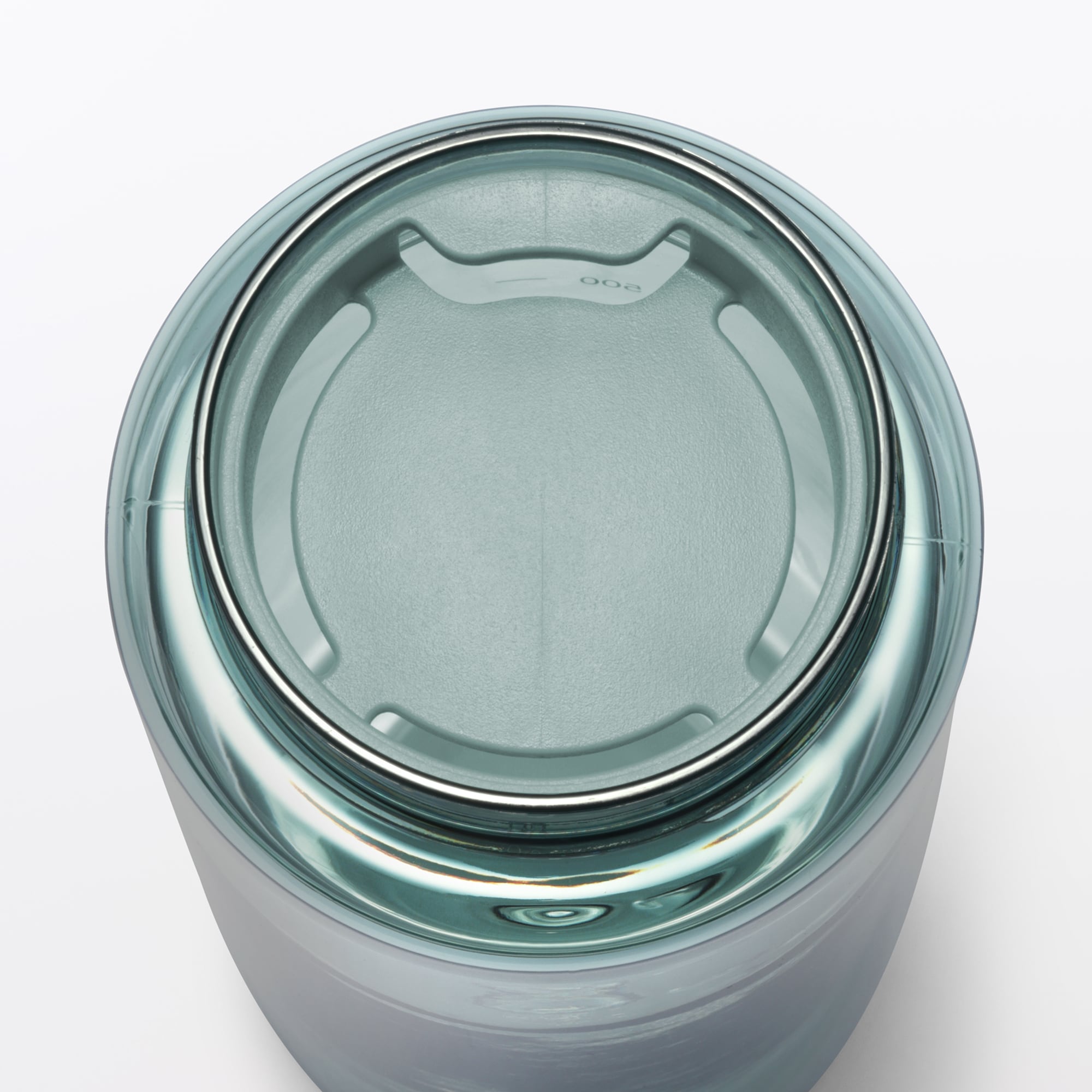 일본 무인양품 휴대하기 편한 눈금 드링크 보틀 350mL 스모키 그린