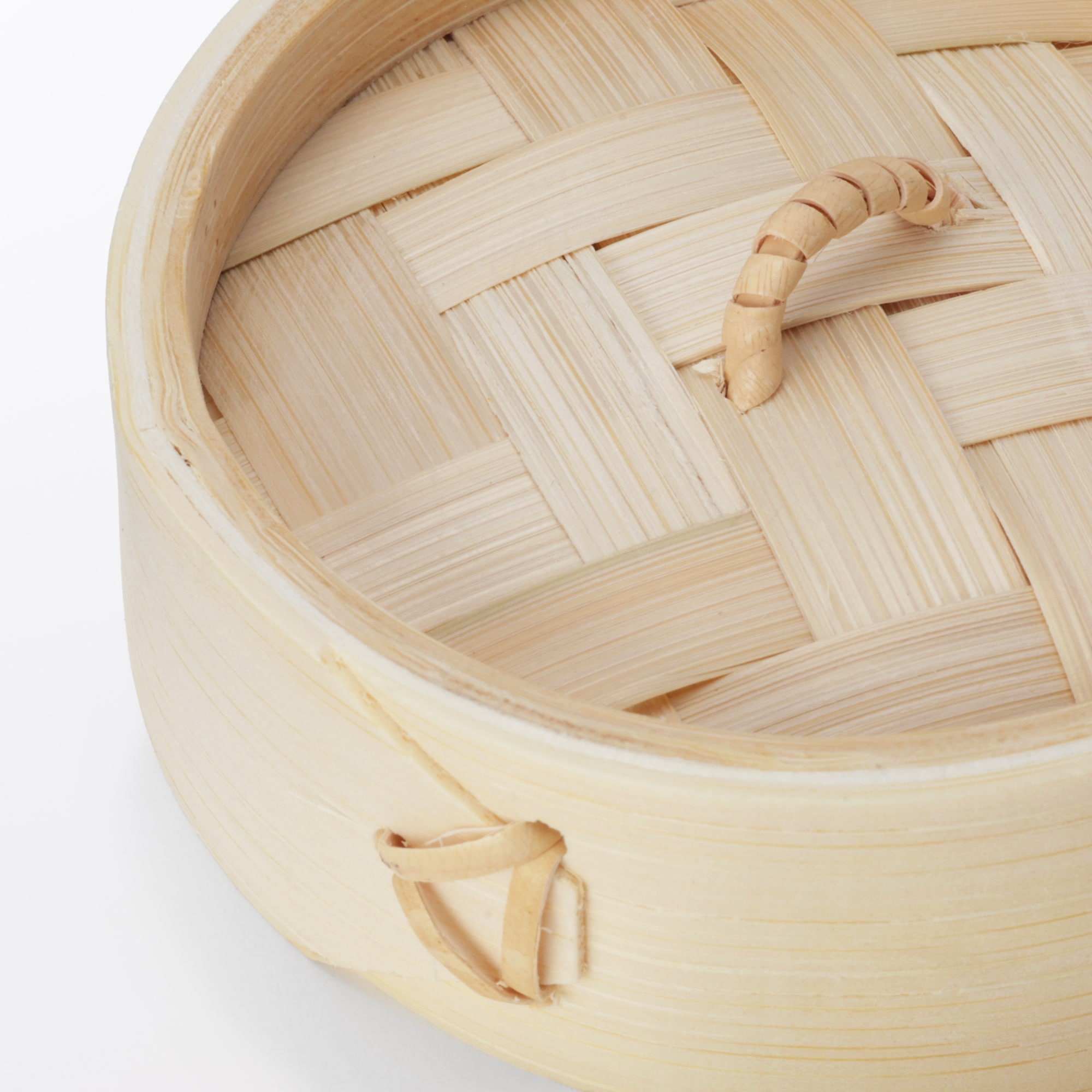 일본 무인양품 대나무 찜기 뚜껑 본체 세트 미니 9x7cm