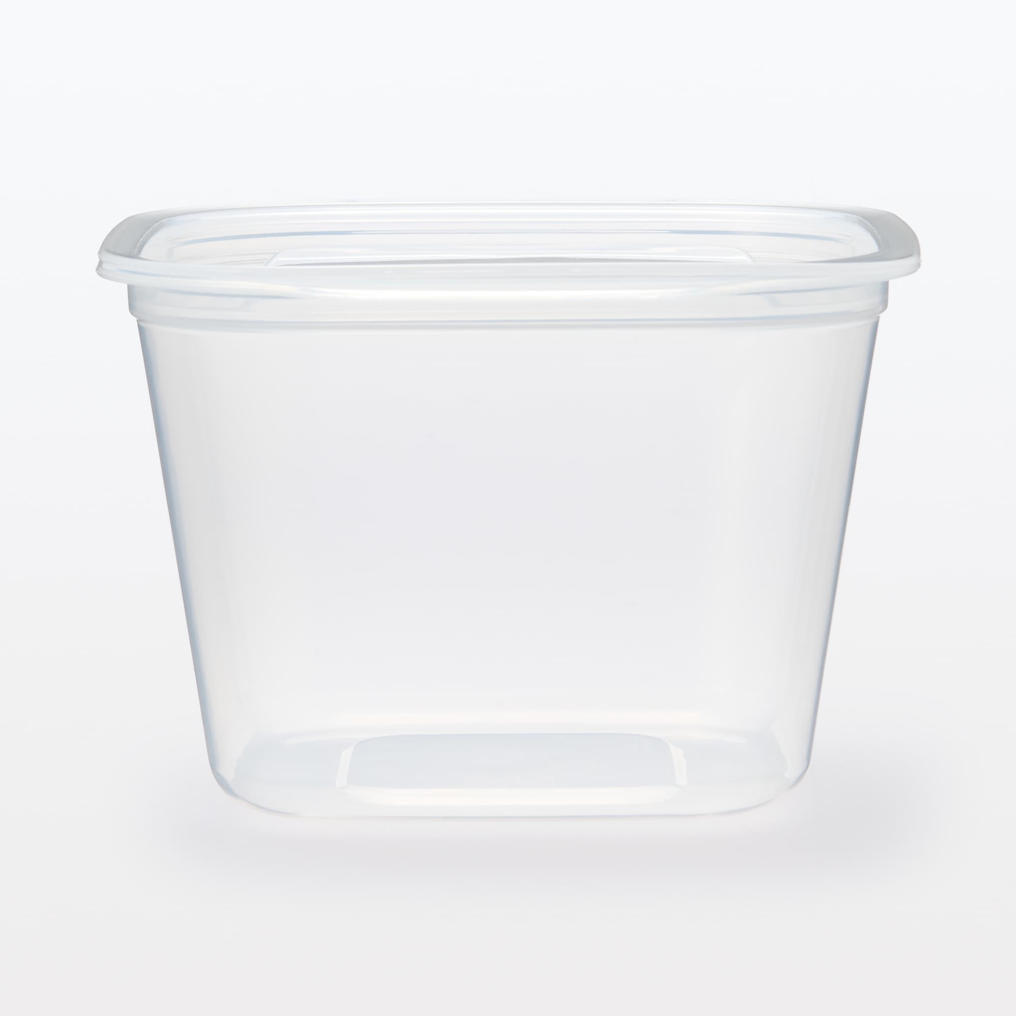 일본 무인양품 뚜껑을 덮은 채 전자레인지에 쓸 수 있는 사각 용기 정사각형 900mL 2개입