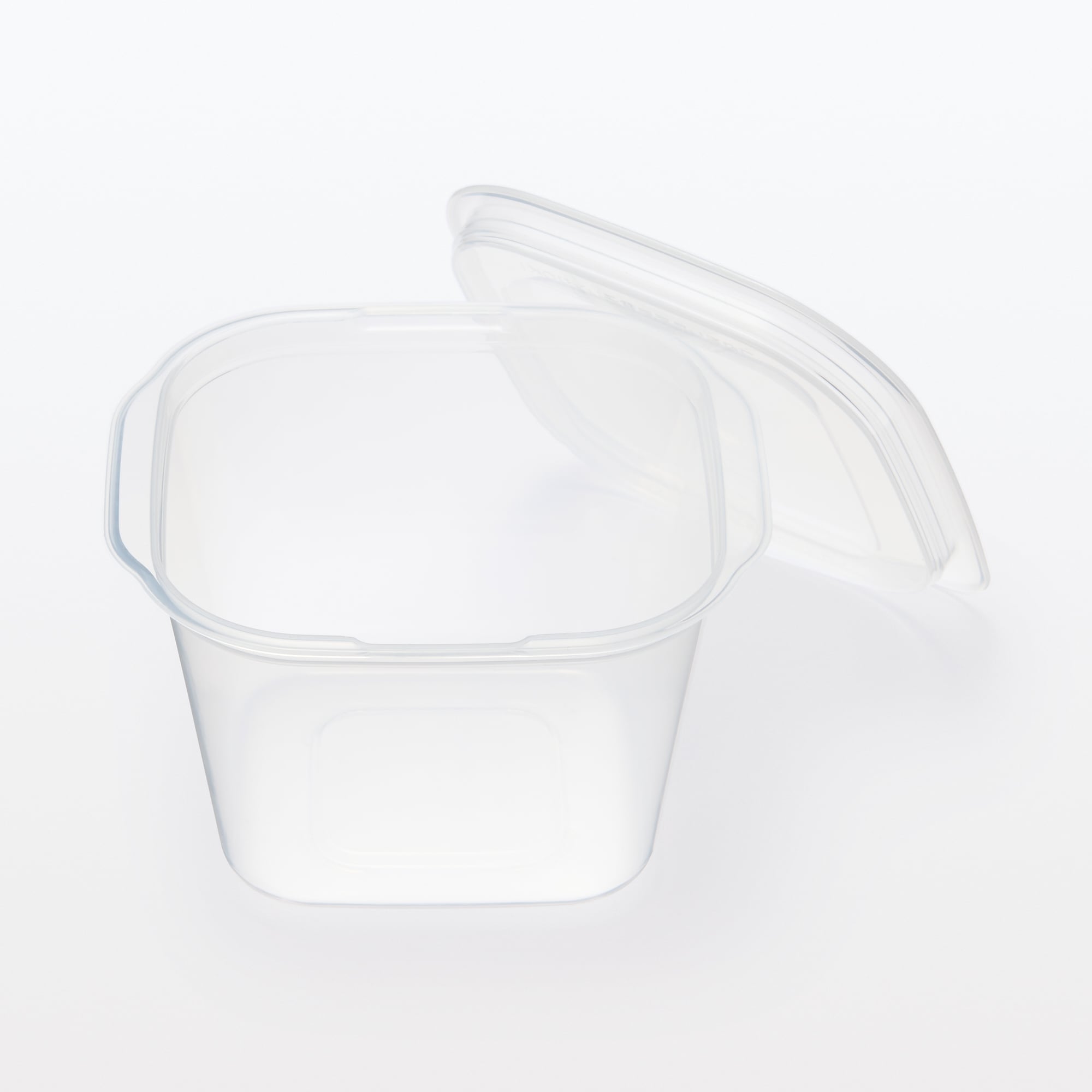 일본 무인양품 뚜껑을 덮은 채 전자레인지에 쓸 수 있는 사각 용기 정사각형 900mL 2개입