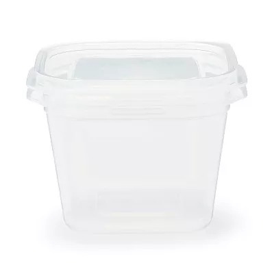 일본 무인양품 뚜껑을 덮은 채 전자레인지에 쓸 수 있는 사각 용기 정사각형 900mL 2개입
