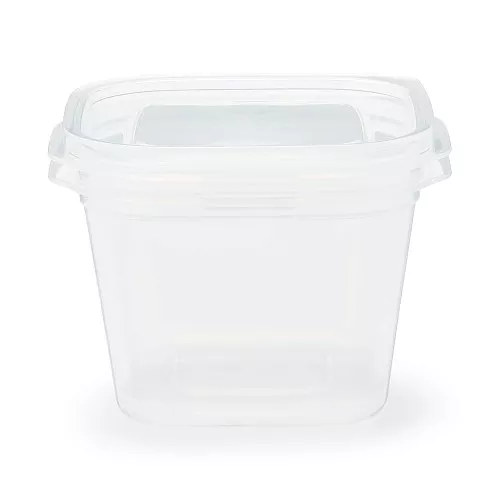 일본 무인양품 뚜껑을 덮은 채 전자레인지에 쓸 수 있는 사각 용기 정사각형 900mL 2개입