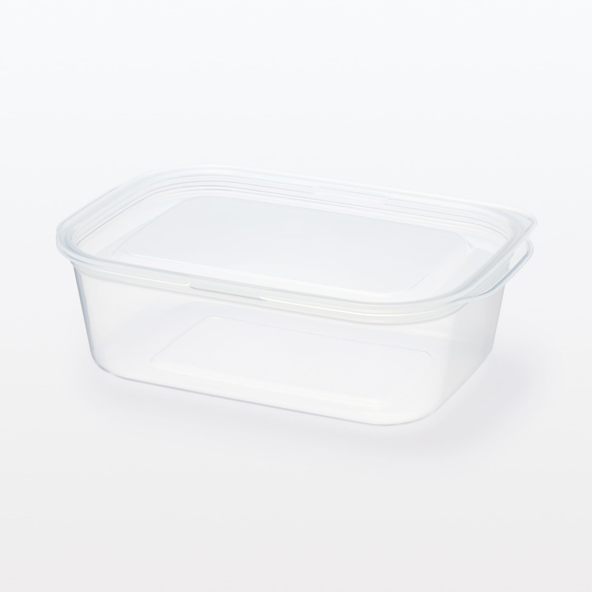 일본 무인양품 뚜껑째 전자레인지 사용 가능한 사각 용기 직사각형 850mL 2개입