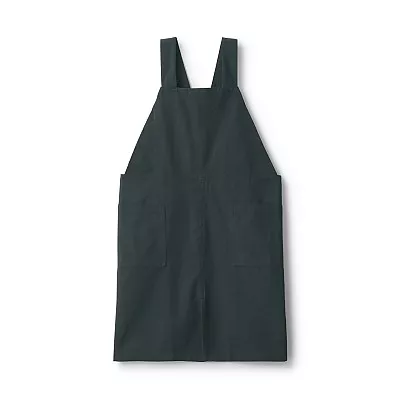 일본 무인양품 면 평직 워크 에이프런 앞치마 남녀공용 L~XL
