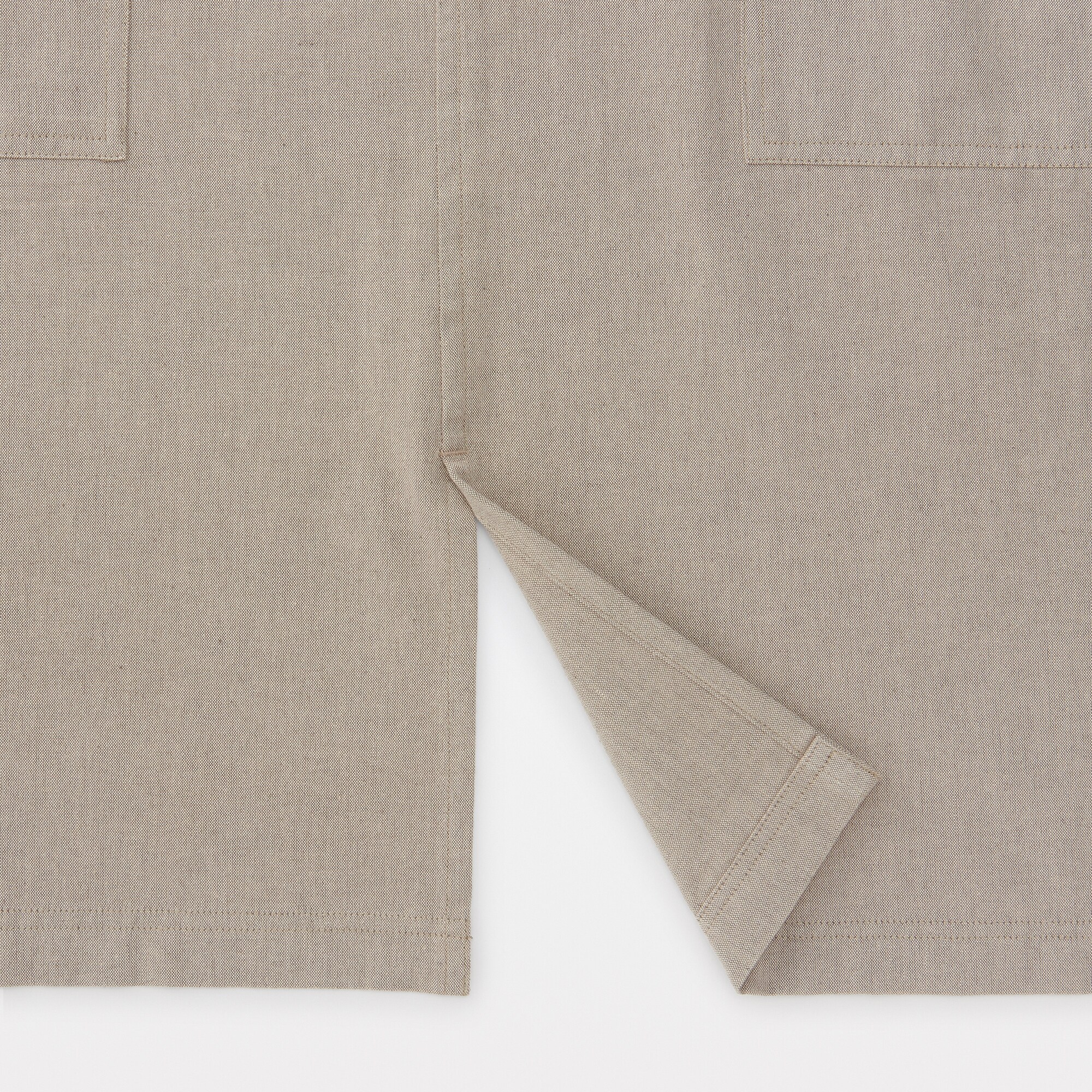 일본 무인양품 면 평직 워크 에이프런 앞치마 남녀공용 L~XL 다크 베이지
