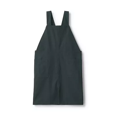 일본 무인양품 면 평직 워크 에이프런 앞치마 남녀공용 S~M