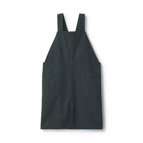 일본 무인양품 면 평직 워크 에이프런 앞치마 남녀공용 S~M