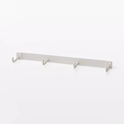 일본 무인양품 문에 거는 수납 조절 가능한 후크용 추가 후크 27x5x2.5cm