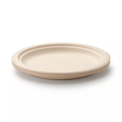 일본 무인양품 버개스와 대나무 펄프 접시 대 8매입