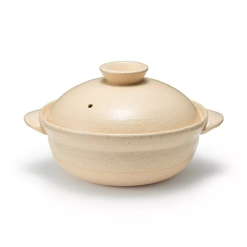 일본 무인양품 반코야키 뚝배기 2~3인용·1600mL 투명유