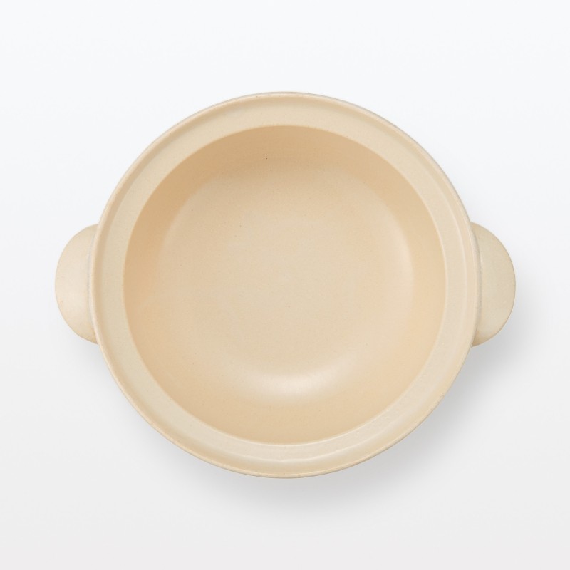 일본 무인양품 반코야키 뚝배기 2~3인용·1600mL 투명유