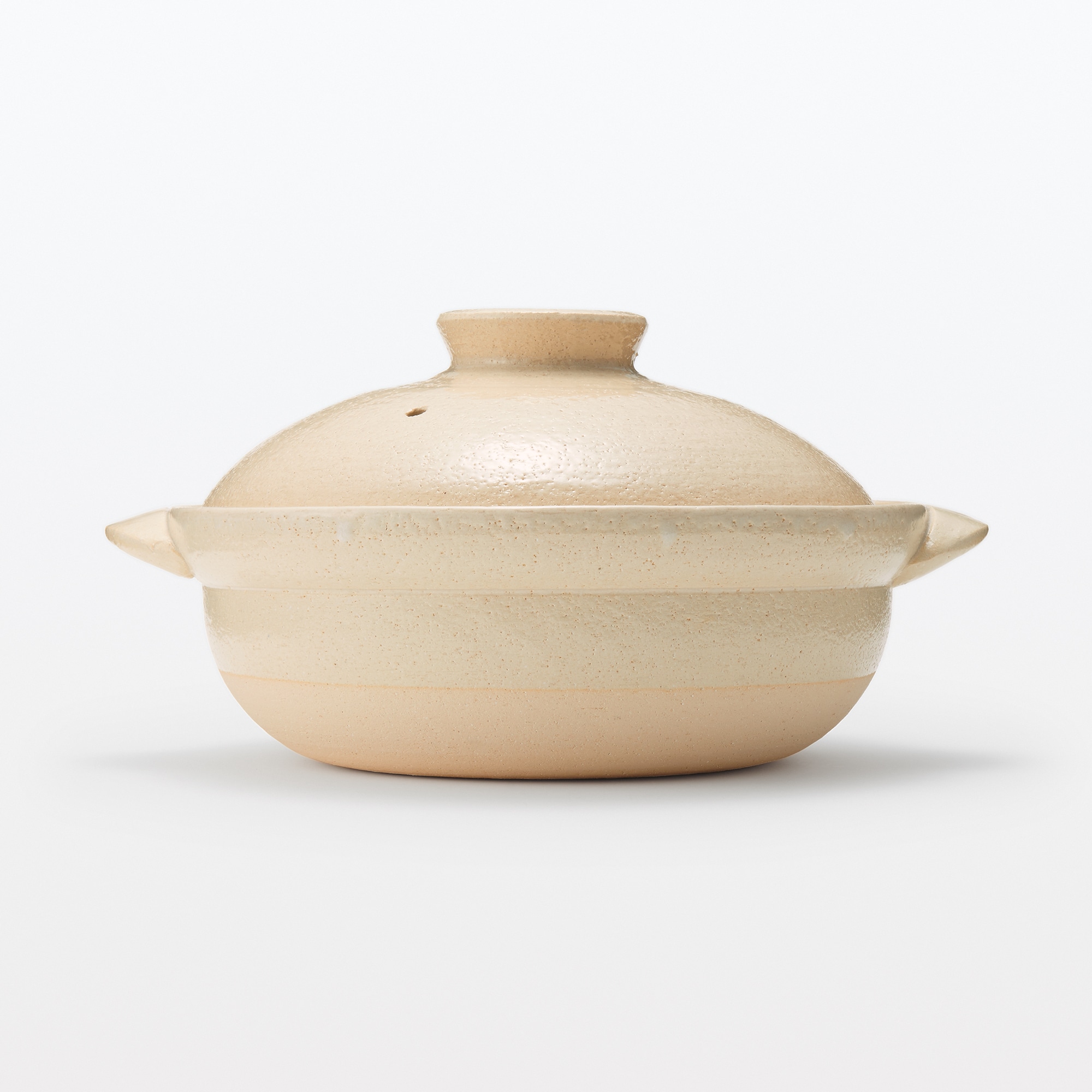 일본 무인양품 반코야키 뚝배기 3~4인용·2400mL 투명유