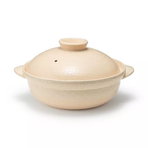 일본 무인양품 반코야키 뚝배기 3~4인용·2400mL 투명유