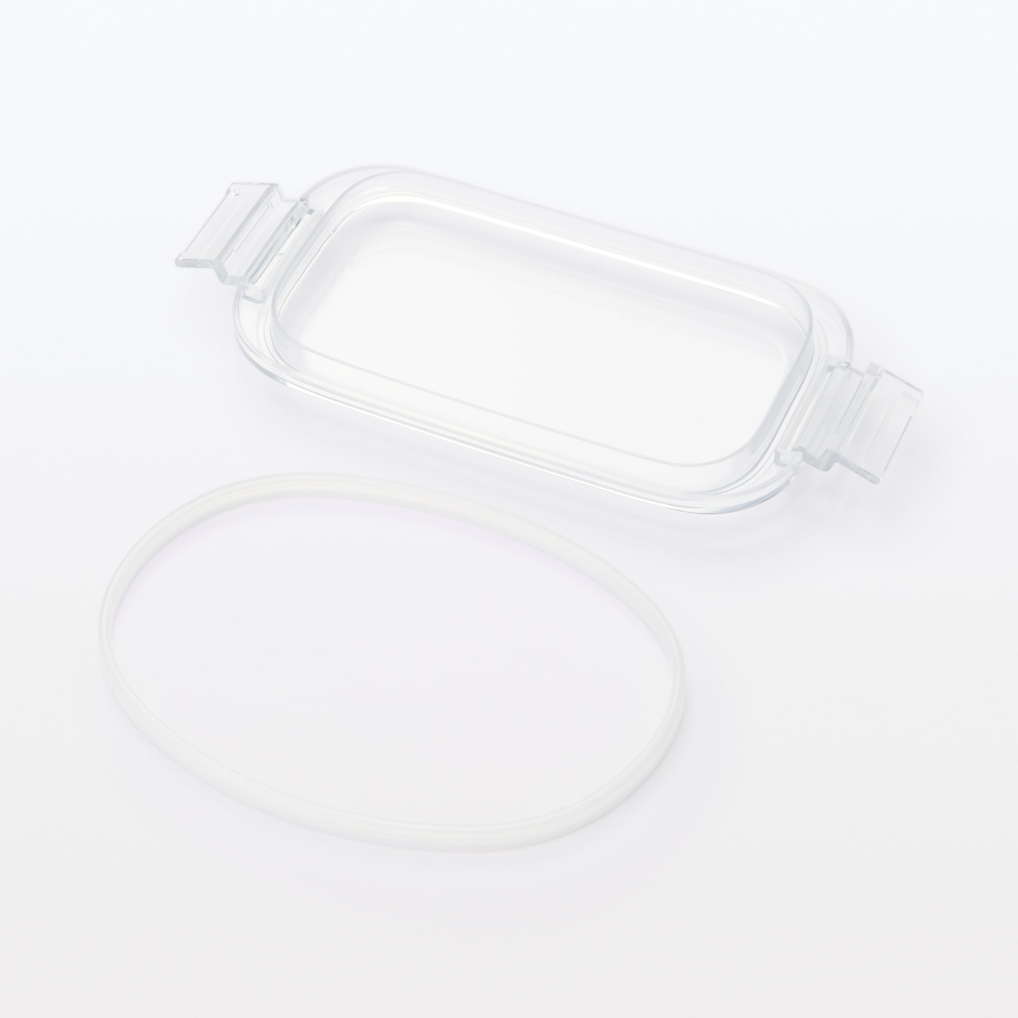 일본 무인양품 세척하기 쉬운 도시락통 500ml 클리어