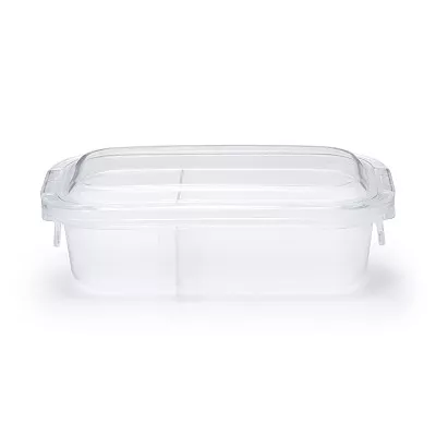 일본 무인양품 세척하기 쉬운 도시락통 500ml 클리어