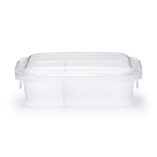일본 무인양품 세척하기 쉬운 도시락통 500ml 클리어