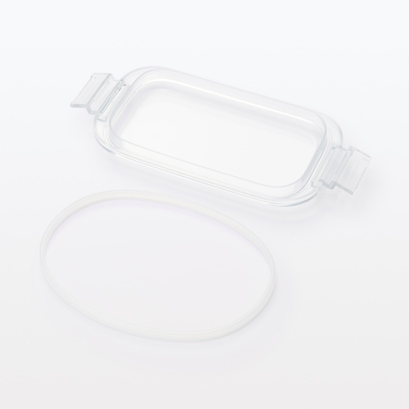 일본 무인양품 세척하기 쉬운 도시락통 500ml 클리어