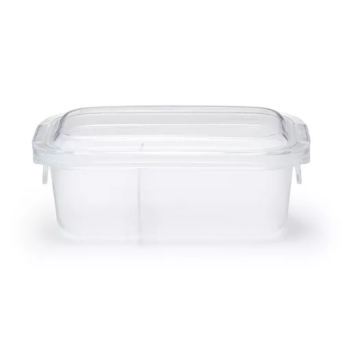 일본 무인양품 세척하기 쉬운 도시락통 670ml 클리어