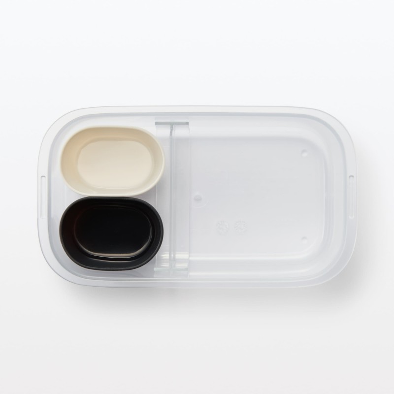 일본 무인양품 세척하기 쉬운 도시락통 670ml 클리어