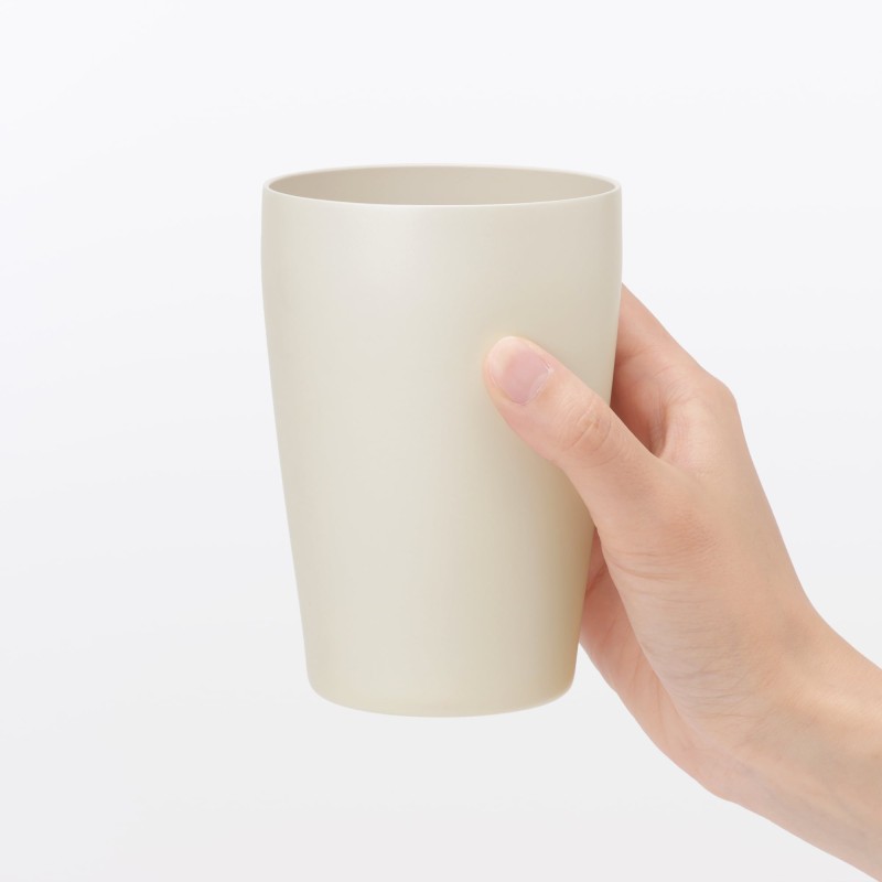 일본 무인양품 스테인리스 진공 단열 이중 구조 보냉 텀블러 450mL 오프화이트