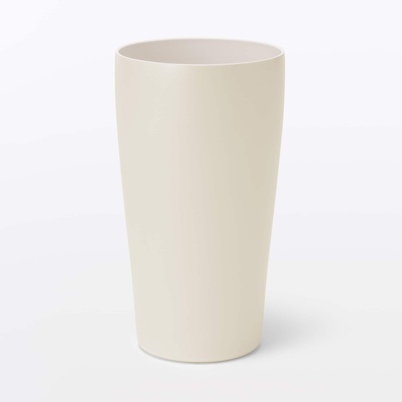 일본 무인양품 스테인리스 진공 단열 이중 구조 보냉 텀블러 600mL 오프화이트