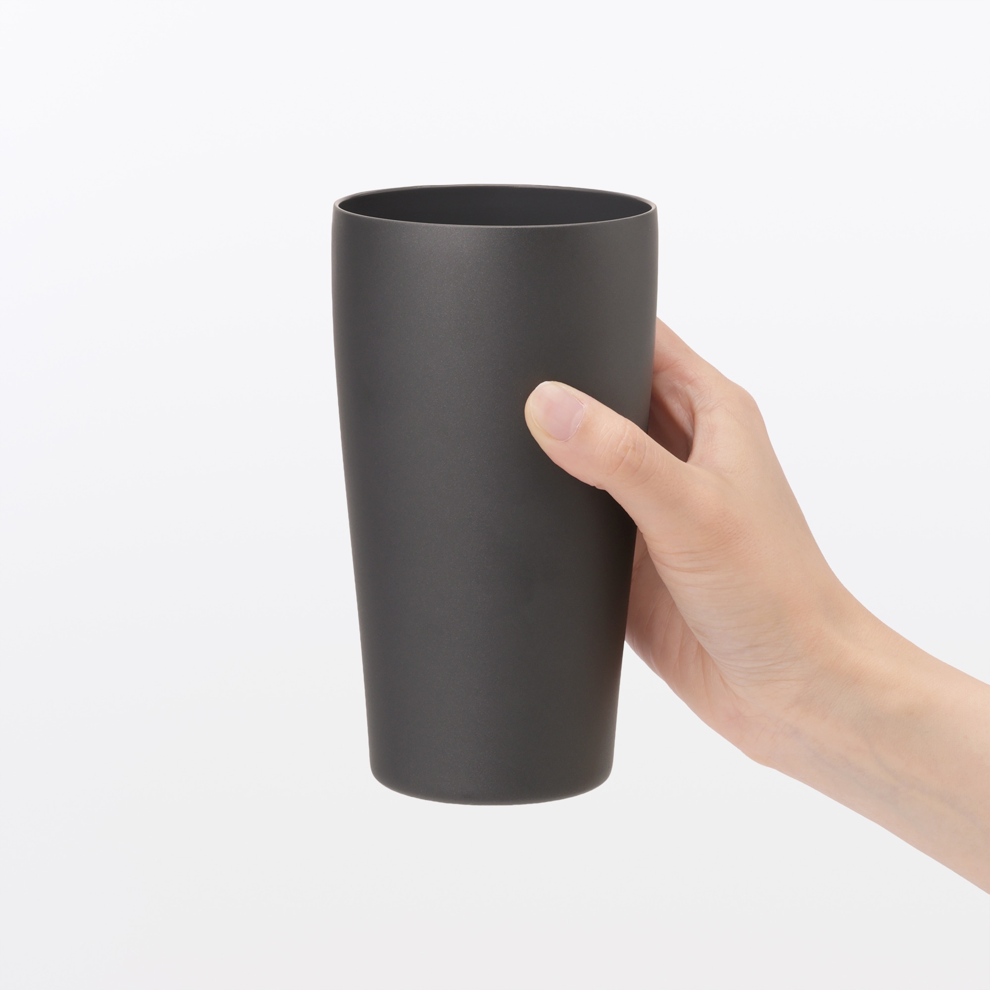 일본 무인양품 스테인리스 진공 단열 이중 구조 보냉 텀블러 600mL 차콜 그레이