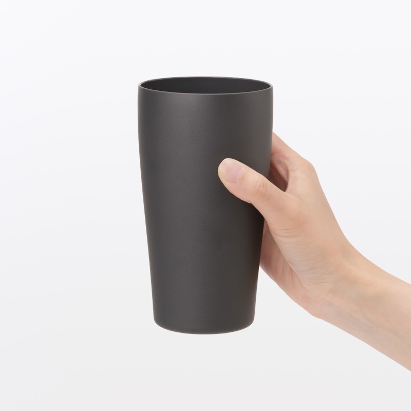 일본 무인양품 스테인리스 진공 단열 이중 구조 보냉 텀블러 600mL 차콜 그레이