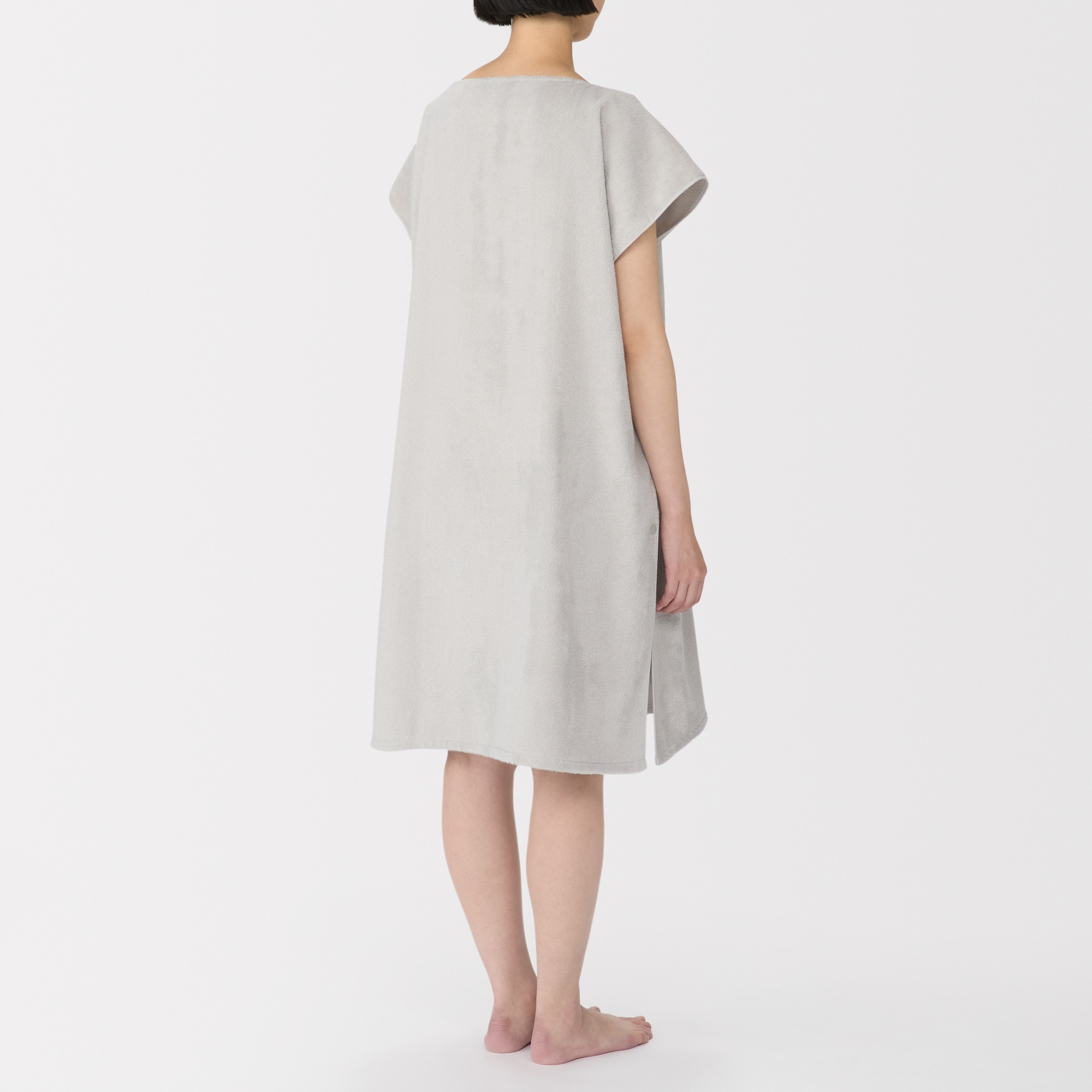 일본 무인양품 타월 판초 배스로브 목욕 가운 70x190cm 그레이
