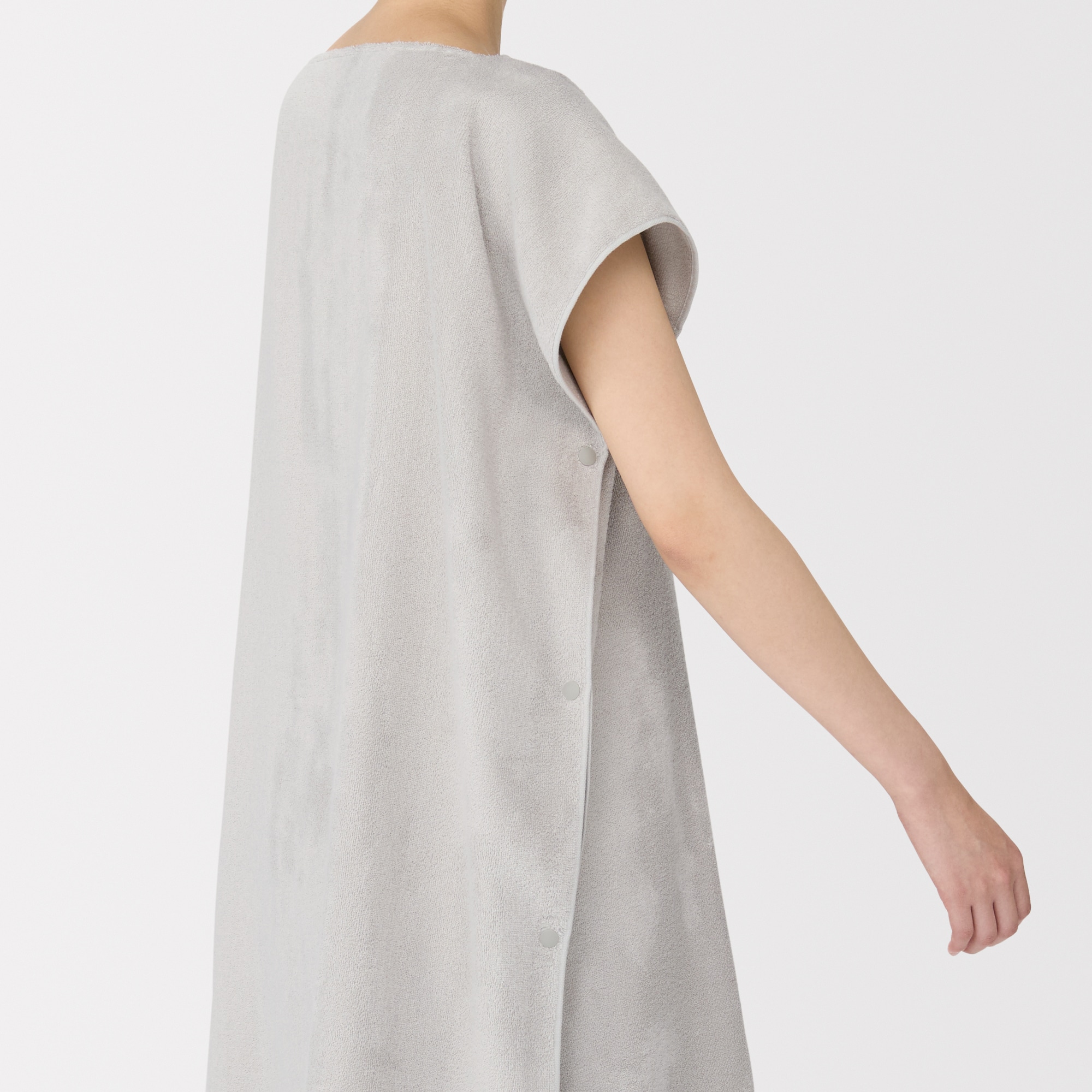 일본 무인양품 타월 판초 배스로브 목욕 가운 70x190cm 그레이