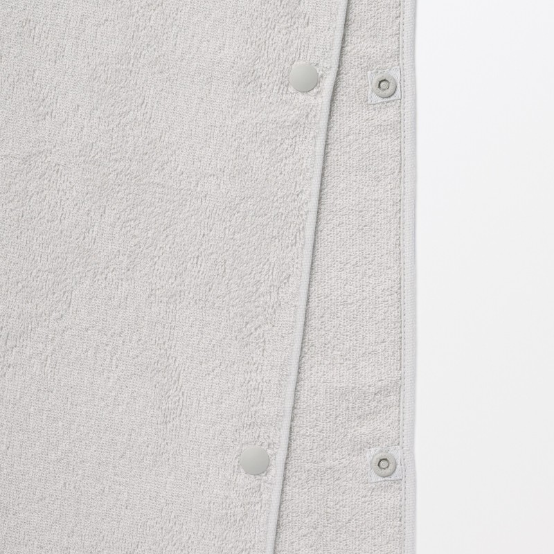 일본 무인양품 타월 판초 배스로브 목욕 가운 70x190cm 그레이