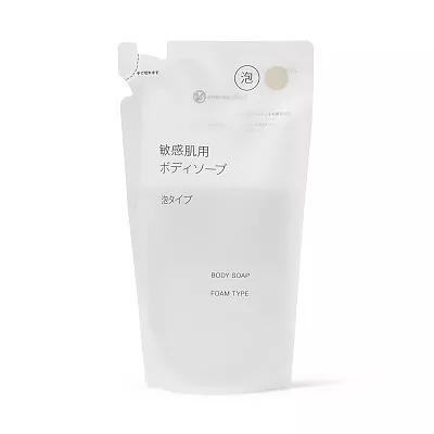 일본 무인양품 민감 피부용 바디워시 폼 타입 리필용 340ml