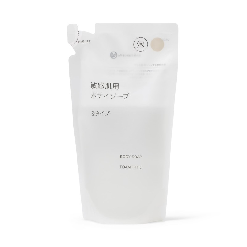 일본 무인양품 민감 피부용 바디워시 폼 타입 리필용 340ml