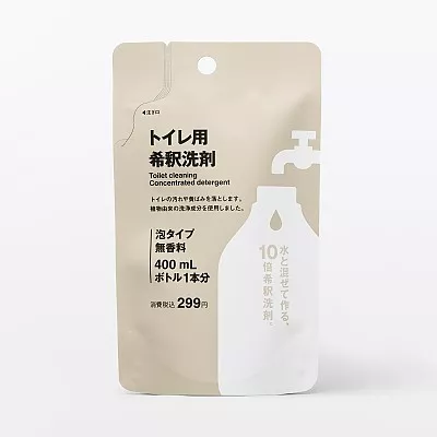일본 무인양품 변기용 희석 세제 40ml 리필