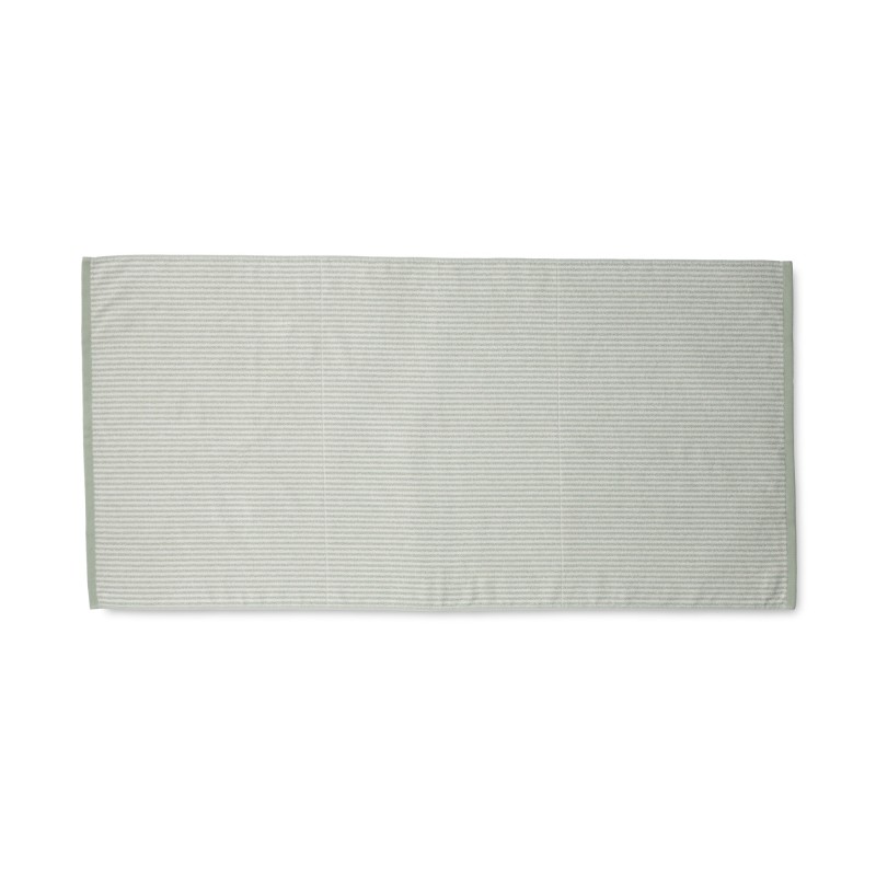 일본 무인양품 부드러운 얇은 목욕 타월 무늬 60x120cm 그린 스트라이프